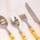 Faqueiro aço inox com cabo de plástico - 24 peças Faqueiro aço inox com cabo de plástico - 24 peças