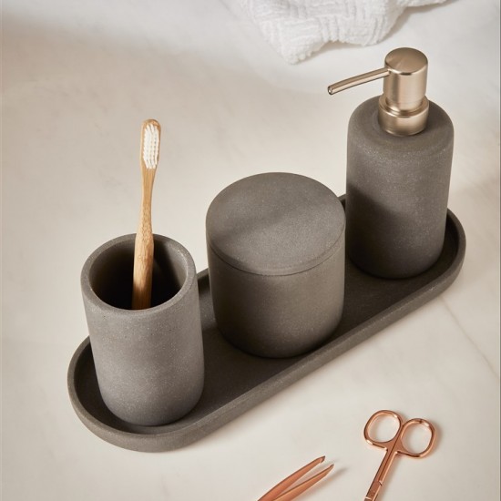 KIT PARA BANHEIRO EM CIMENTO - 4 PEÇAS