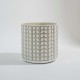 CACHEPOT EM CIMENTO TEXTURA FOLHAS