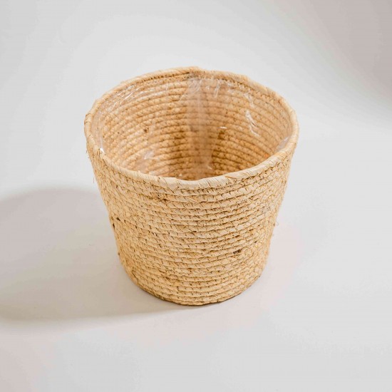 CACHEPOT EM FIBRA NATURAL