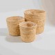 CACHEPOT EM FIBRA NATURAL
