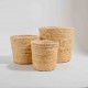CACHEPOT EM FIBRA NATURAL