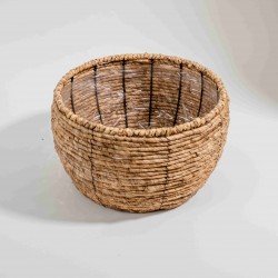 CACHEPOT REDONDO EM PALHA