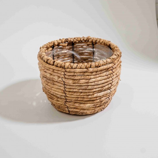 CACHEPOT REDONDO EM PALHA