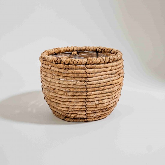 CACHEPOT REDONDO EM PALHA