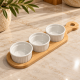 CONJUNTO PETISQUEIRAS COM BANDEJA DE BAMBU
