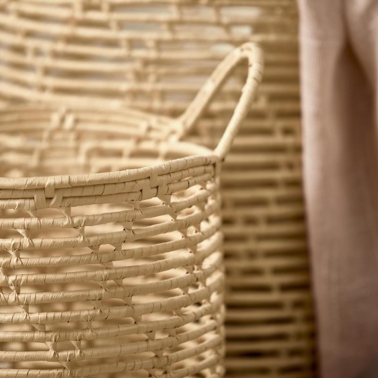Cesto em Fibra Natural com Alças
