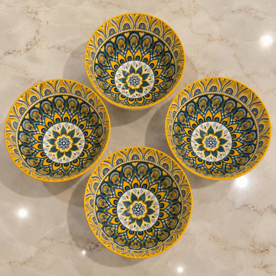 CONJUNTO BOWLS MOSAICO - 4 PEÇAS