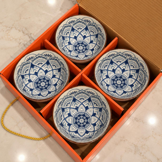 CONJUNTO BOWLS MOSAICO - 4 PEÇAS