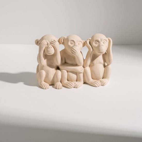 ESCULTURA MACACOS EM CIMENTO