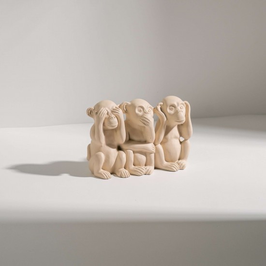 ESCULTURA MACACOS EM CIMENTO