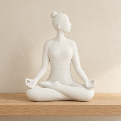 ESCULTURA YOGA EM POLIRESINA
