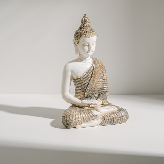 ESCULTURA DE RESINA BUDA SENTADO