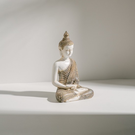 ESCULTURA DE RESINA BUDA SENTADO