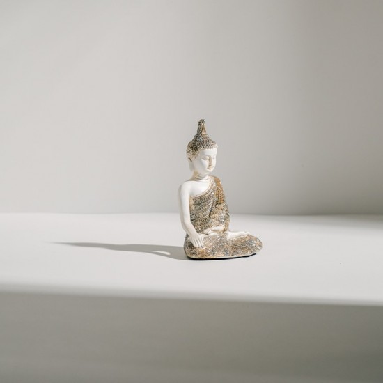 ESCULTURA DE RESINA BUDA SENTADO