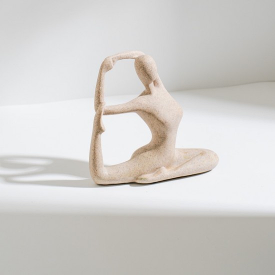 ESCULTURA YOGA EM POLIRESINA