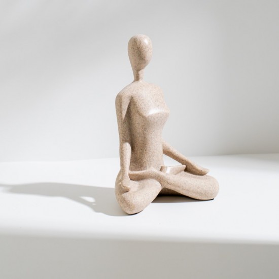 ESCULTURA YOGA EM POLIRESINA