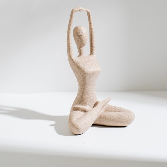 ESCULTURA YOGA EM POLIRESINA