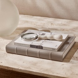 LUPA EM POLIRESINA OFF WHITE