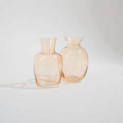 MINI VASO EM VIDRO AMBAR