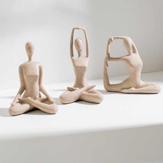 ESCULTURA YOGA EM POLIRESINA