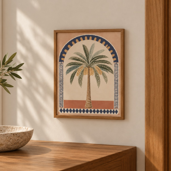 QUADRO MDF CARNAÚBA 30X40 CM