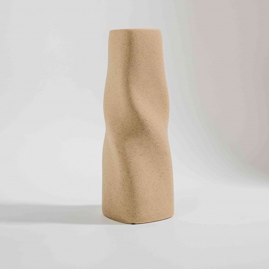 VASO EM CERÂMICA CINZA