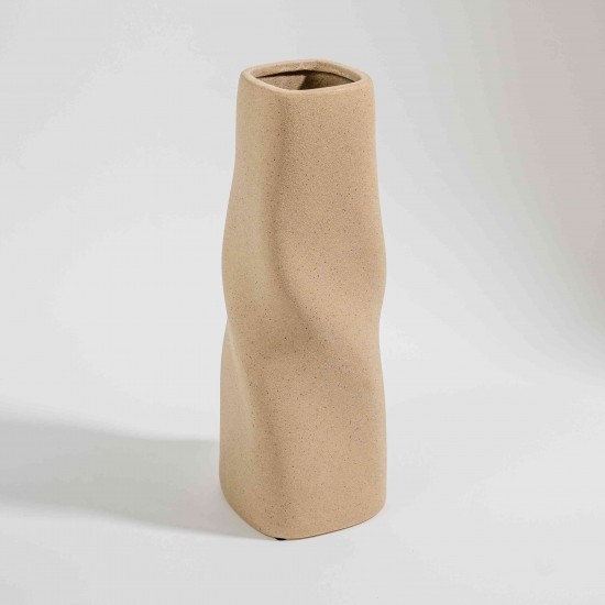 VASO EM CERÂMICA CINZA