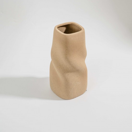 VASO EM CERÂMICA CINZA