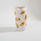 VASO DECORATIVO CERÂMICA (BRANCO DOURADO)
