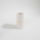 VASO EM CERÂMICA BRANCO FIO DOURADO