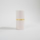 VASO EM CERÂMICA BRANCO FIO DOURADO