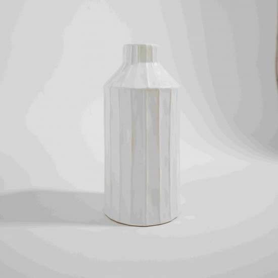 VASO EM CERÂMICA BRANCO