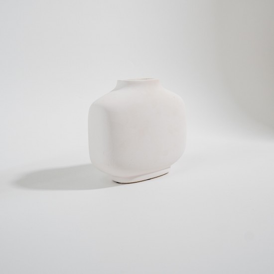 VASO EM CERÂMICA BRANCO