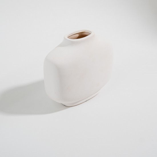 VASO EM CERÂMICA BRANCO