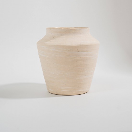 VASO EM CERÂMICA OFF WHITE