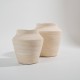 VASO EM CERÂMICA OFF WHITE