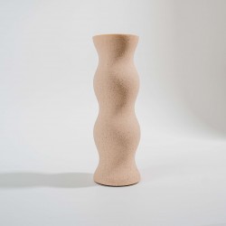 VASO EM CERÂMICA BEGE