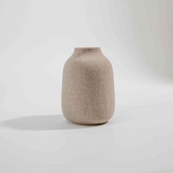 VASO EM CERÂMICA CINZA