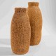 VASO EM POLIRESINA MARROM