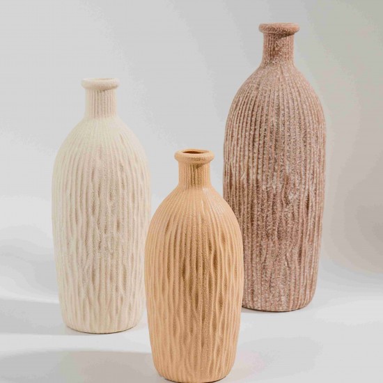 VASO EM CERÂMICA COM TEXTURA