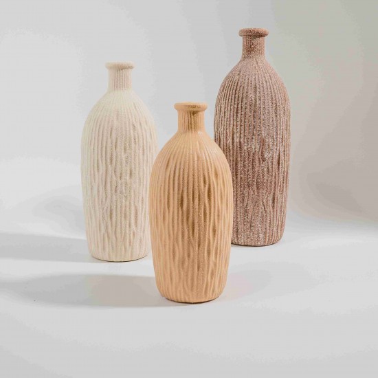 VASO EM CERÂMICA COM TEXTURA