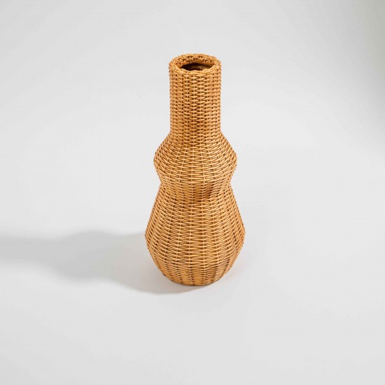 VASO EM POLIRESINA MARROM