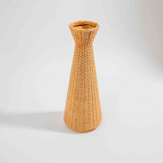 VASO EM POLIRESINA MARROM