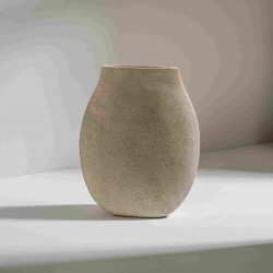 VASO EM POLIRESINA CINZA