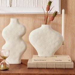 Vaso em Cerâmica Orgânico Off White