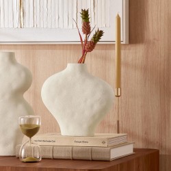 Vaso em Cerâmica Orgânico Off White