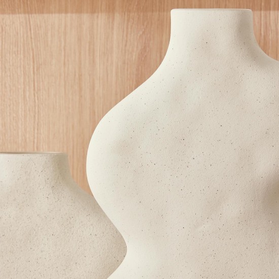 Vaso em Cerâmica Orgânico Off White