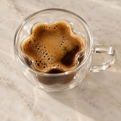 XÍCARA PARA CAFÉ FLOWER - PAREDE DUPLA