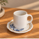 XÍCARA DE CAFÉ COM PIRES ÍRIS AZUL 100ML